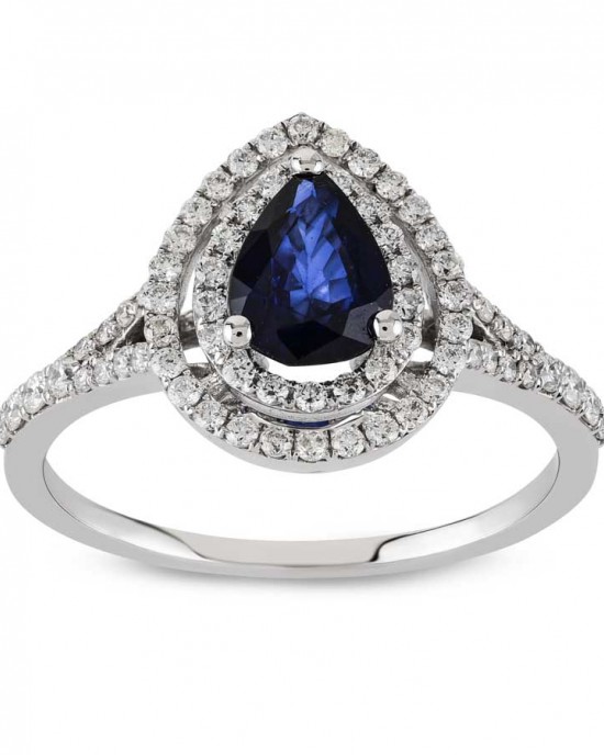 ΔΑΧΤΥΛΙΔΙ Κ18 ΜΕ ΔΙΑΜΑΝΤΙΑ ΚΑΙ ΖΑΦΕΙΡΙ