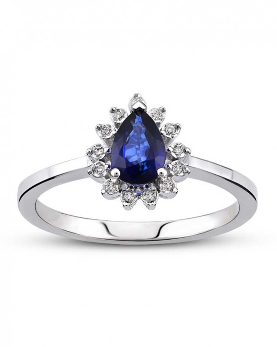 ΔΑΧΤΥΛΙΔΙ Κ18 ΜΕ ΔΙΑΜΑΝΤΙΑ ΚΑΙ ΖΑΦΕΙΡΙ