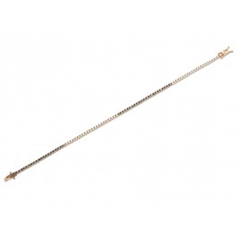 ΒΡΑΧΙΟΛΙ Κ18  ΜΕ ΔΙΑΜΑΝΤΙΑ ΚΑΙ ΚΑΦΕ ΔΙΑΜΑΝΤΙΑ