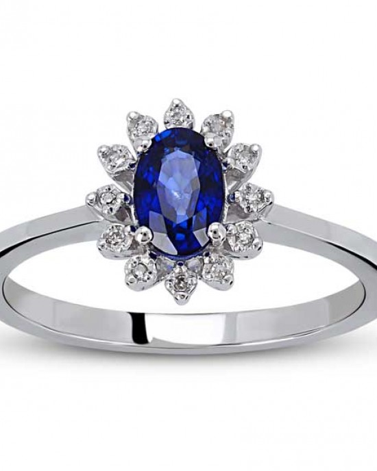 ΔΑΧΤΥΛΙΔΙ Κ18 ΜΕ ΔΙΑΜΑΝΤΙΑ ΚΑΙ ΖΑΦΕΙΡΙ